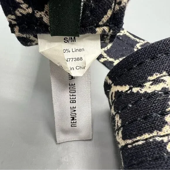 J Crew Linen Square Wooden Buckle Belt - Picture 4 of 5